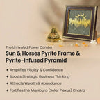 7 Horses on Raw Pyrite Frame free