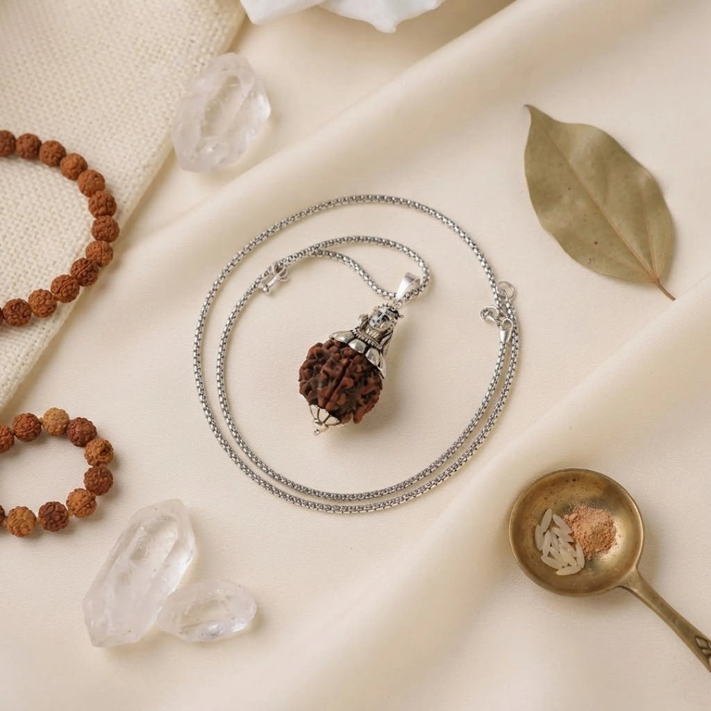 Adiyogi Shiv 7 Mukhi Rudraksha Pendant