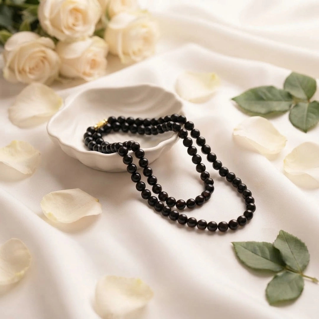 Black Obsidian Mala