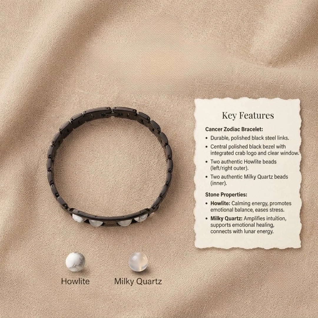Cancer Zodiac Metal Bracelet