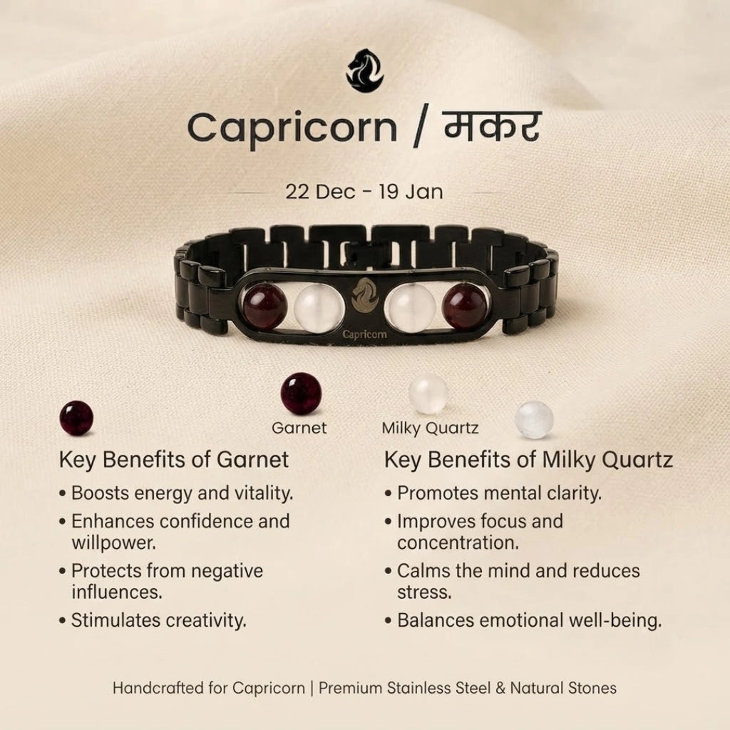 Capricorn Zodiac Metal Bracelet