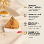 Citrine Pyramid with Free Raw