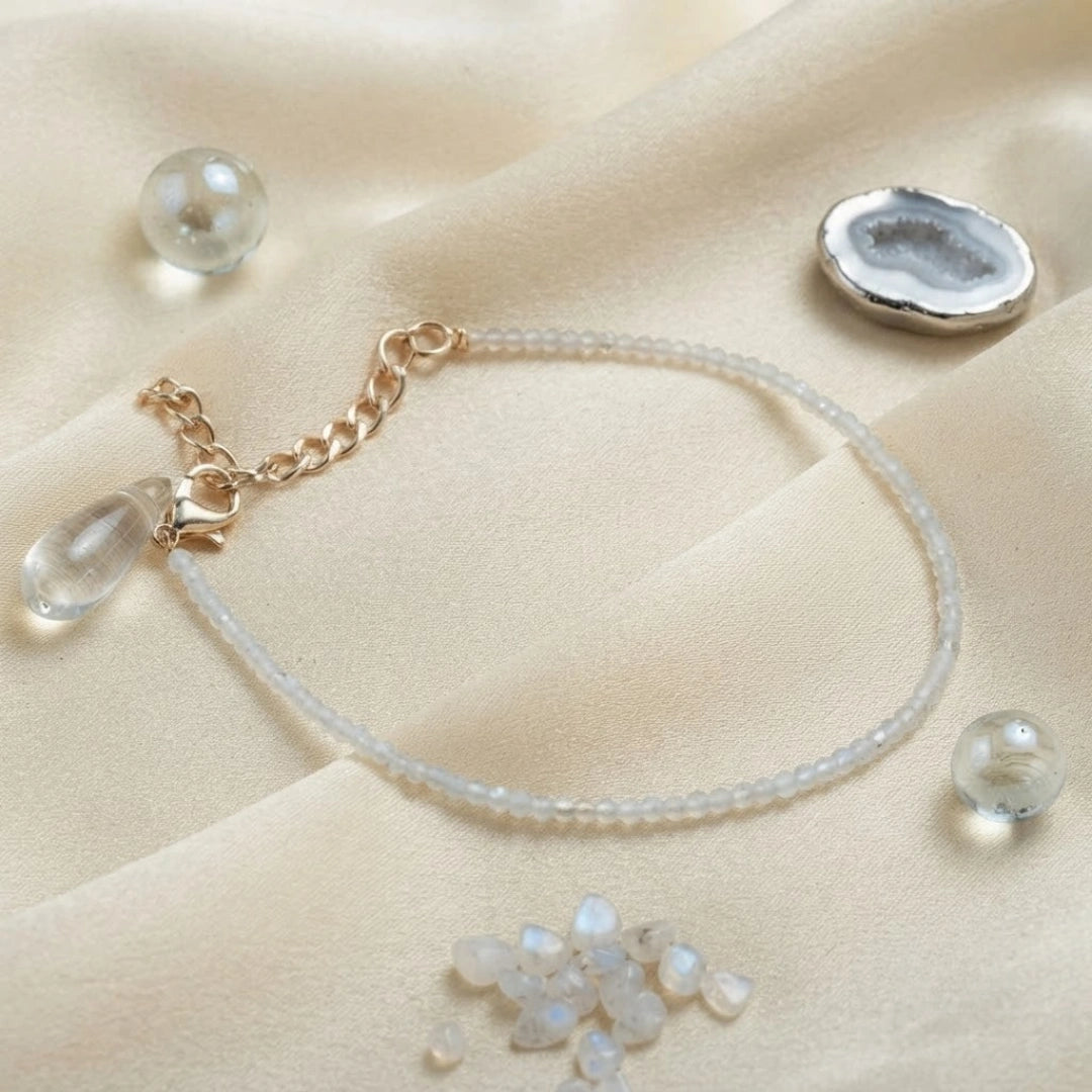 Clear Quartz Anklet