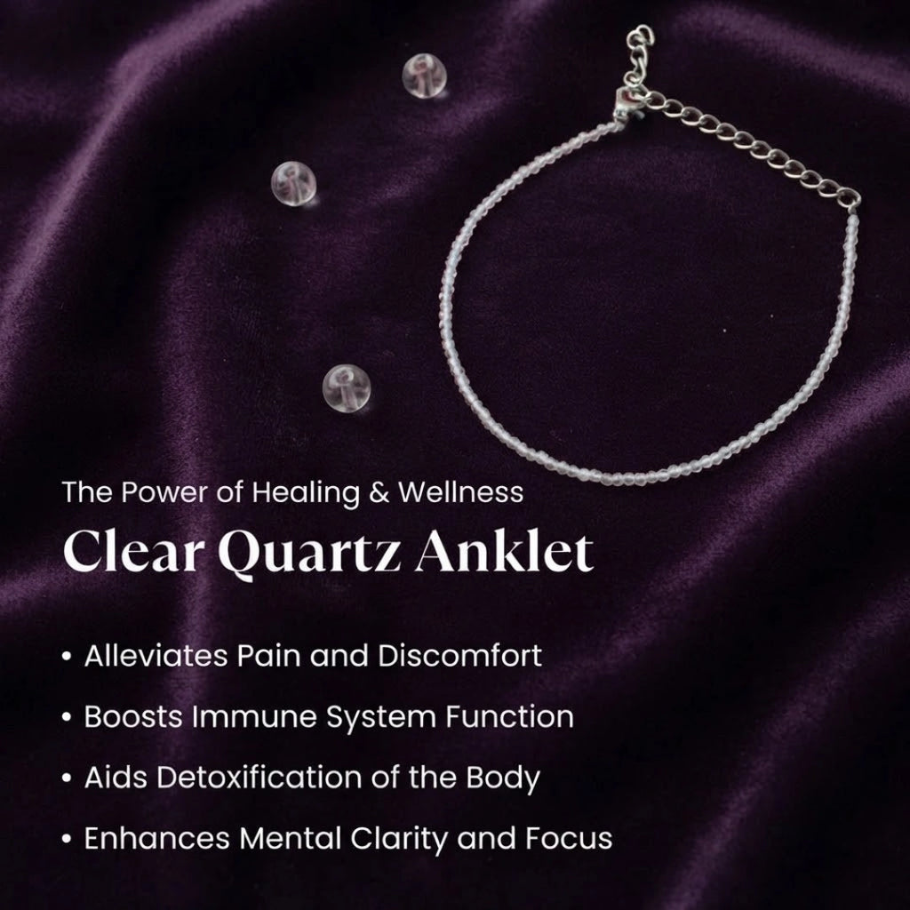 Clear Quartz Anklet
