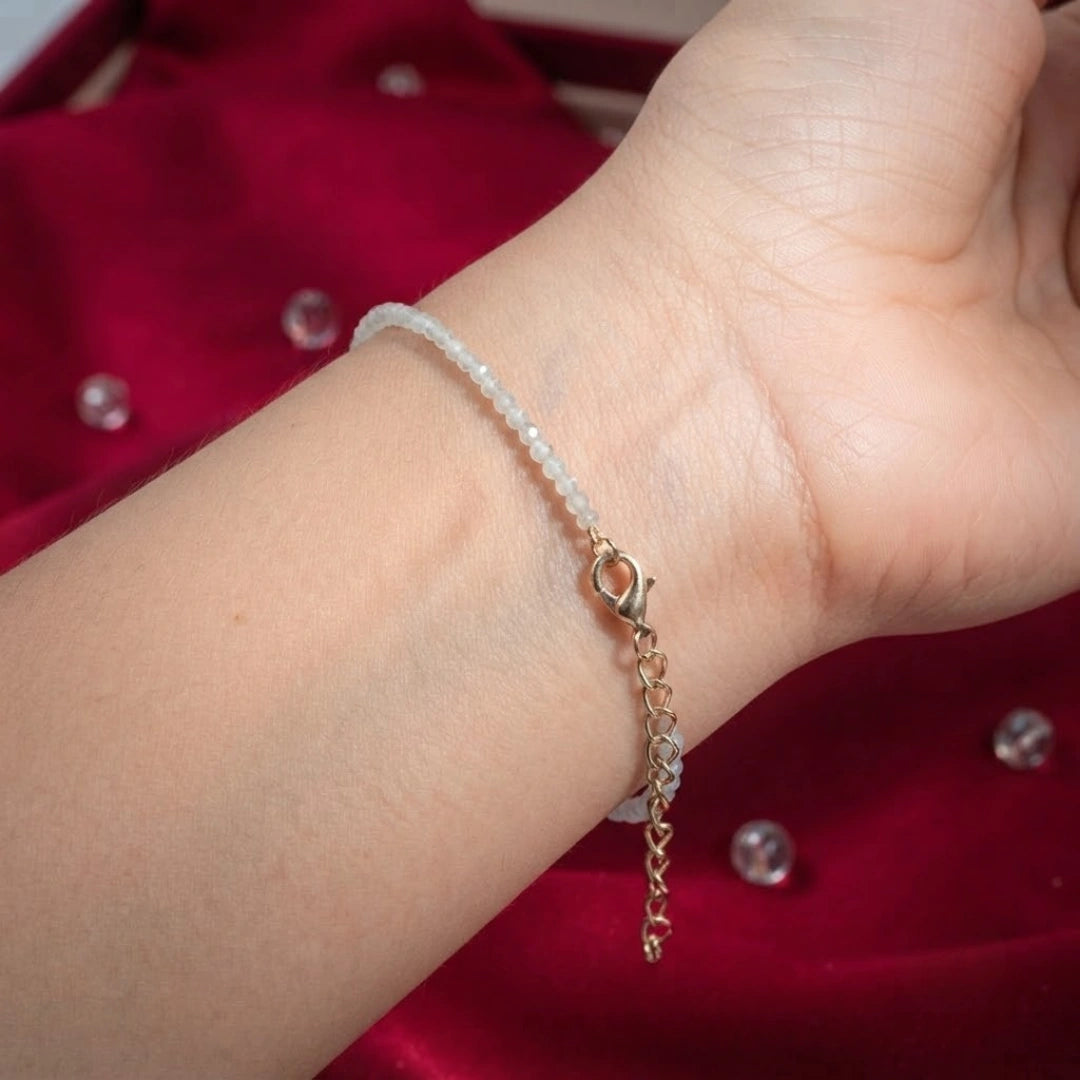 Clear Quartz Anklet