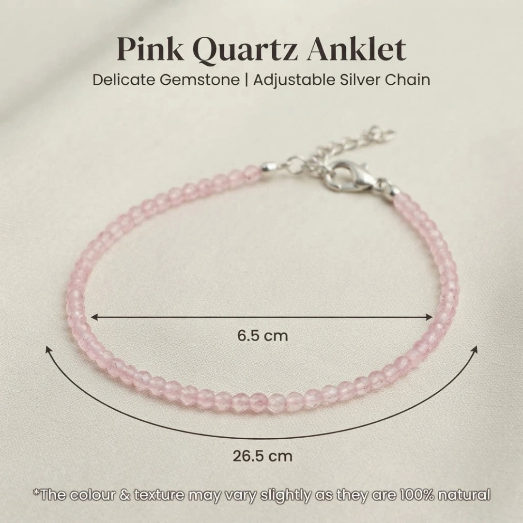 Clear Quartz Anklet