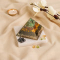 Dhan Yog Pyramid Free Square Raw Selenite Plate