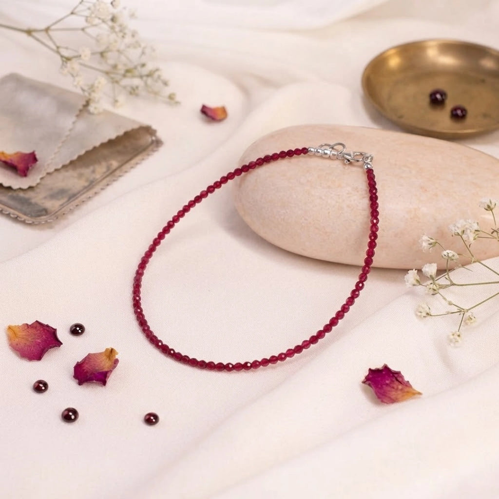 Garnet Anklet