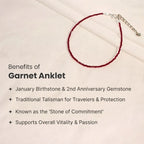Garnet Anklet
