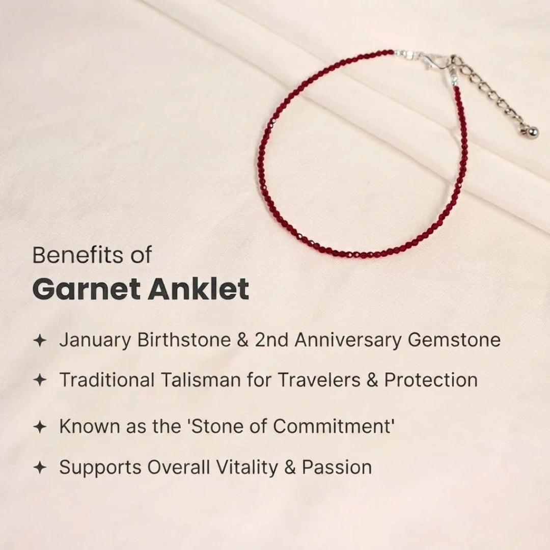 Garnet Anklet