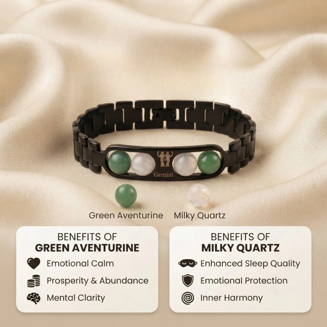 Gemini Zodiac Metal Bracelet