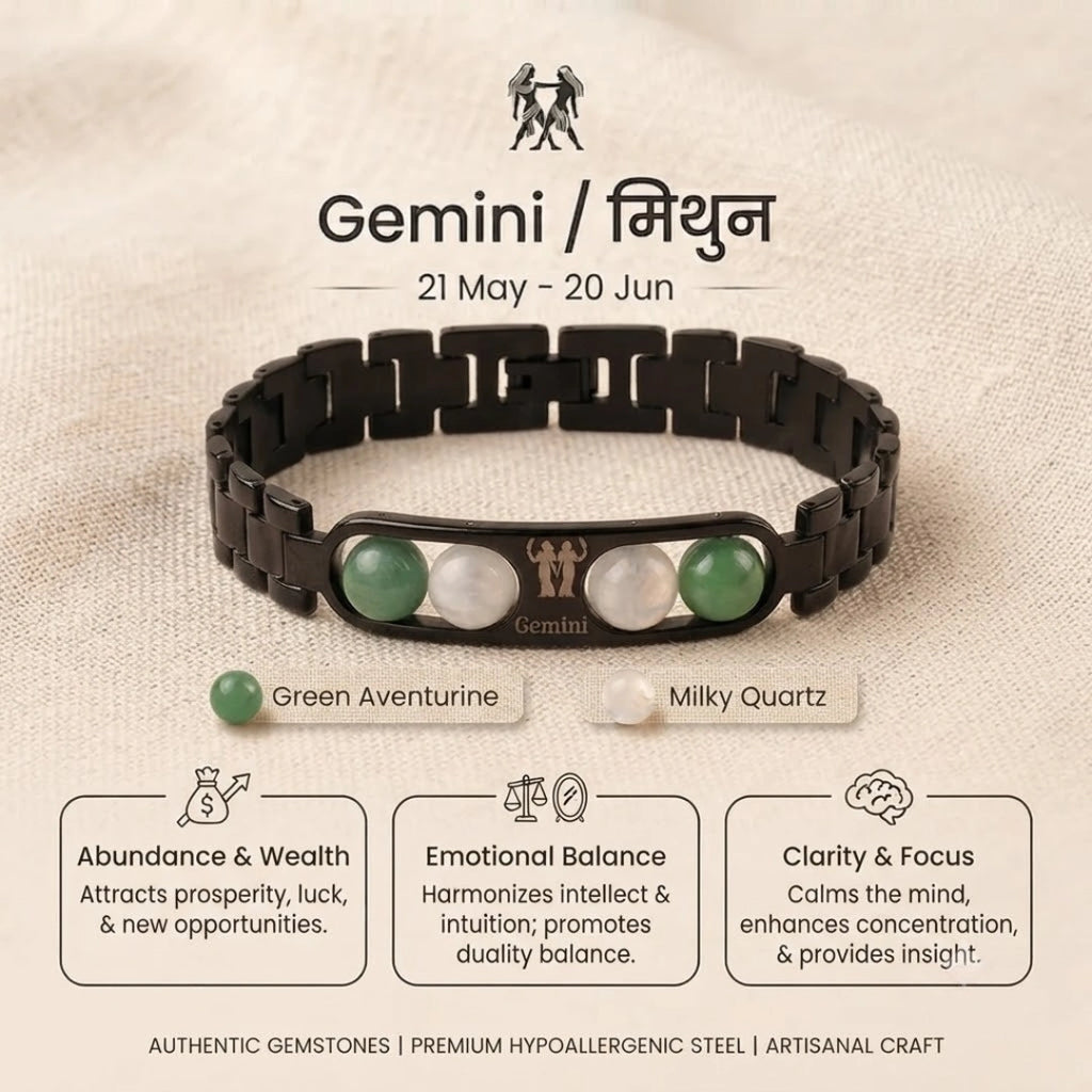 Gemini Zodiac Metal Bracelet