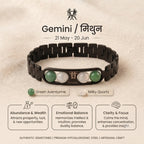 Gemini Zodiac Metal Bracelet