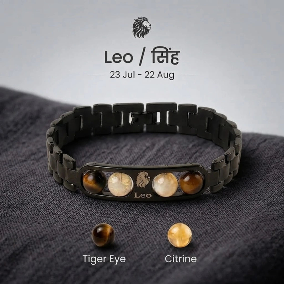 Leo Zodiac Metal Bracelet