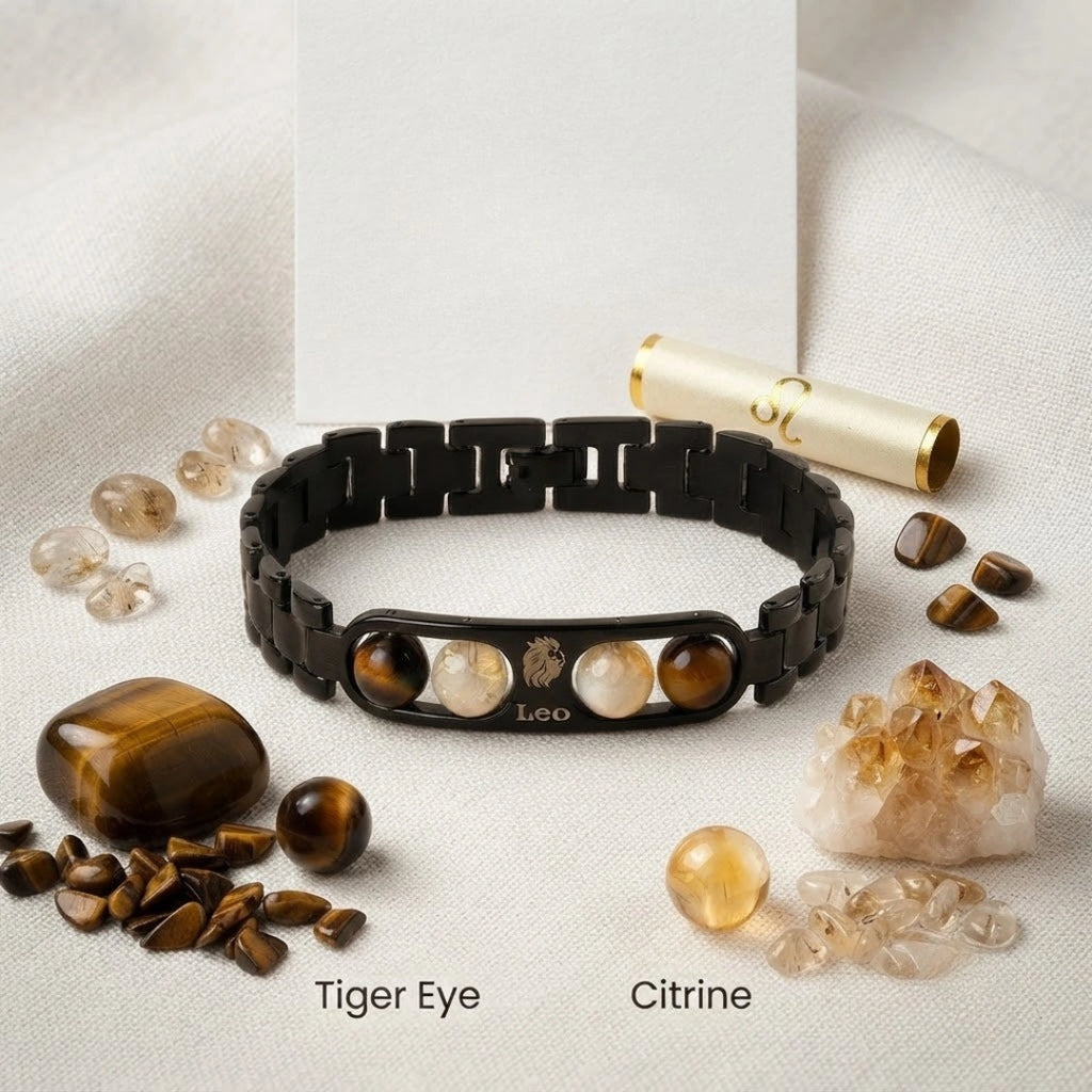 Leo Zodiac Metal Bracelet