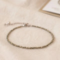 Maha Lakshmi Siddh Raw Pyrite Anklet