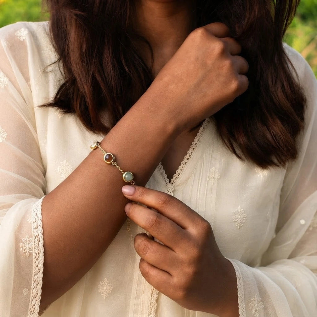 Metal Dhan Yog Bracelet for Women Free Rose