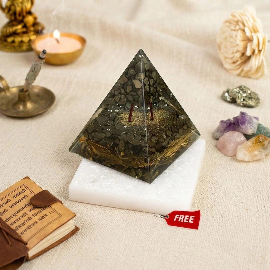 Money Magnet Pyrite Pyramid