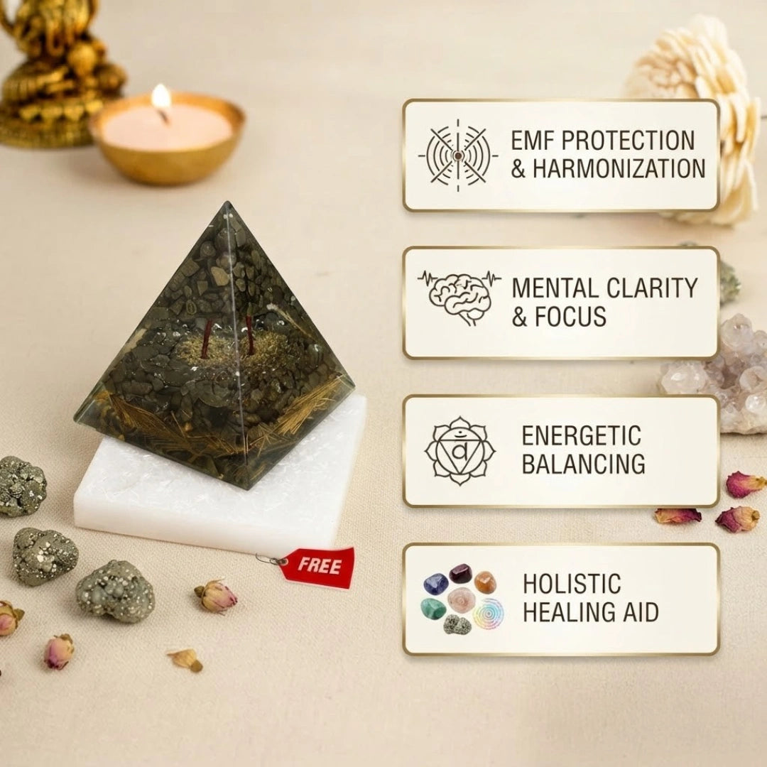 Money Magnet Pyrite Pyramid
