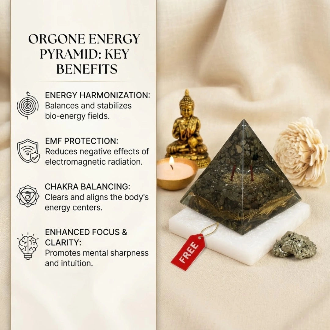 Money Magnet Pyrite Pyramid
