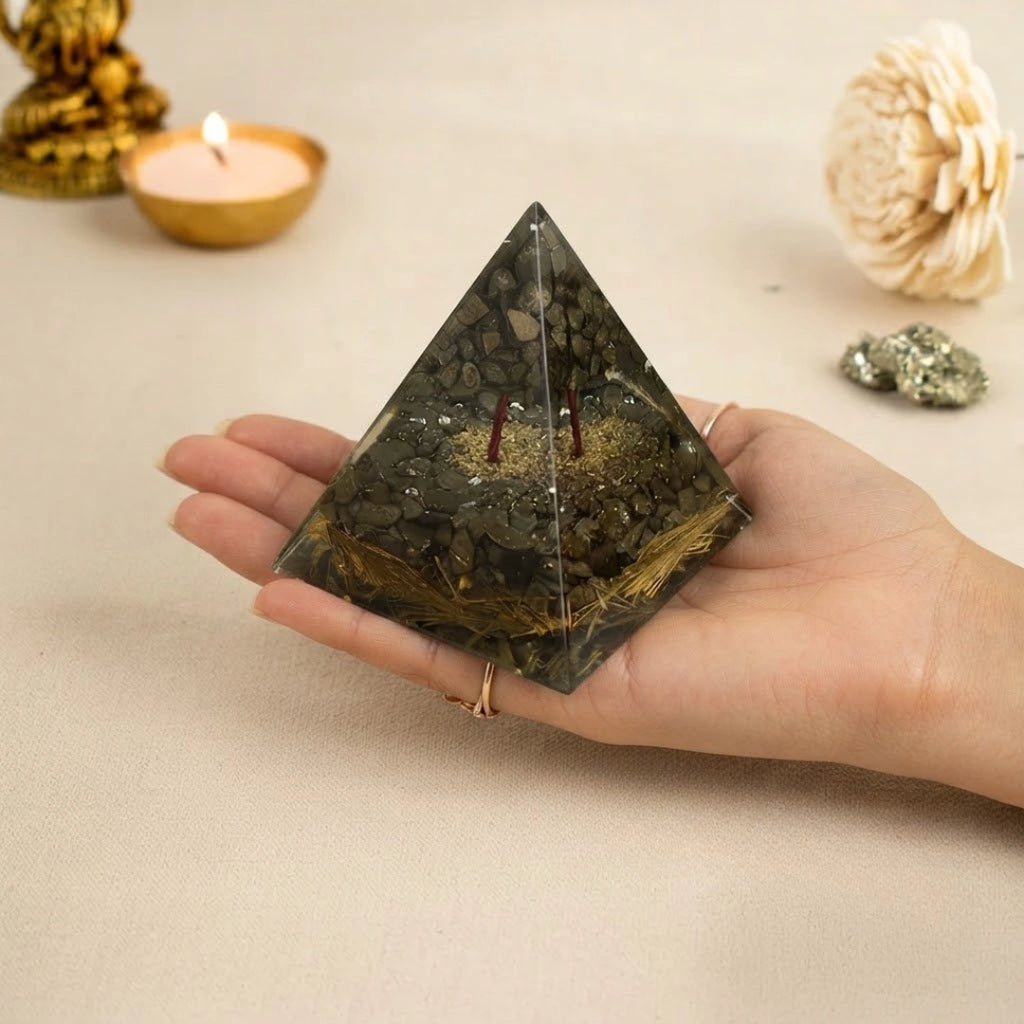 Money Magnet Pyrite Pyramid