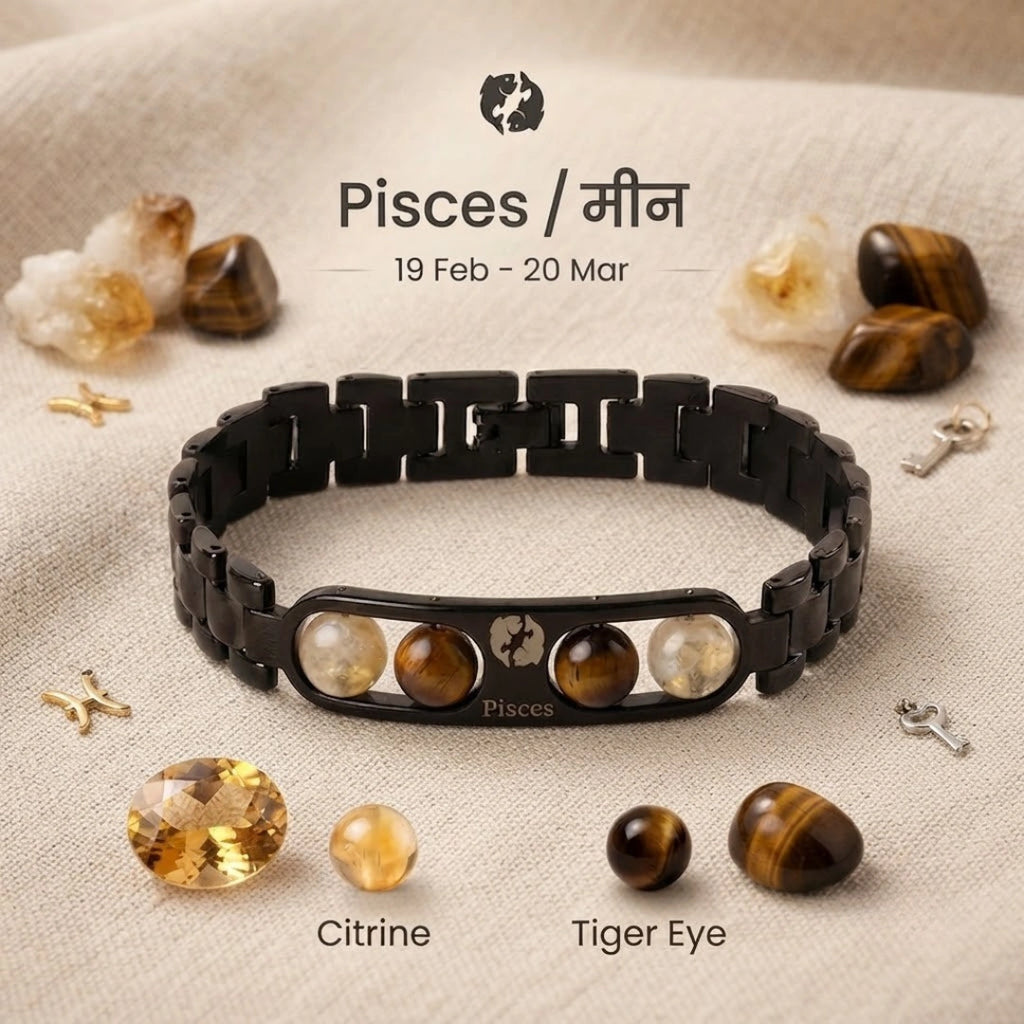 Pisces Zodiac Metal Bracelet