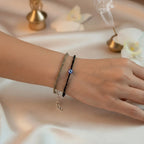 Pyrite Anklet Free Black Tourmaline Anklet with Evil Eye Charm