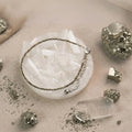 Pyrite Anklet with Raw Selenite Plate