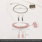 Pyrite Anklet with Rose Quartz Chips