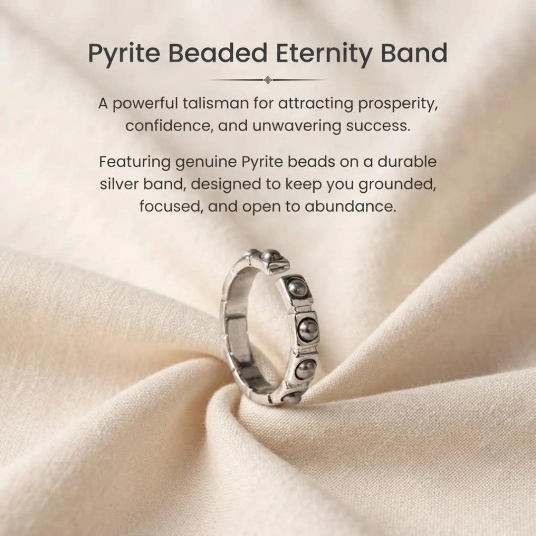 Pyrite Stud Ring
