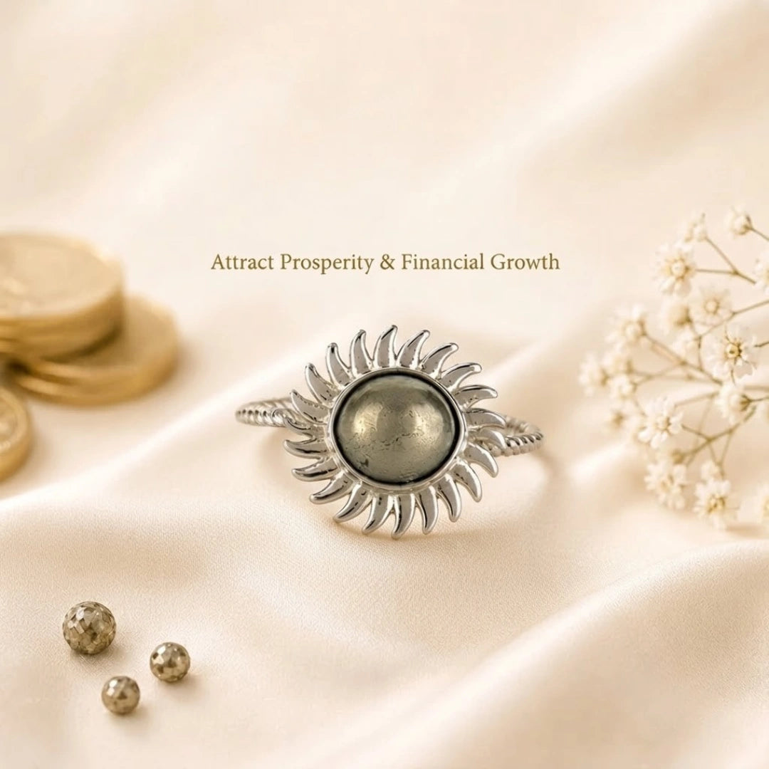 Pyrite Sun Ring