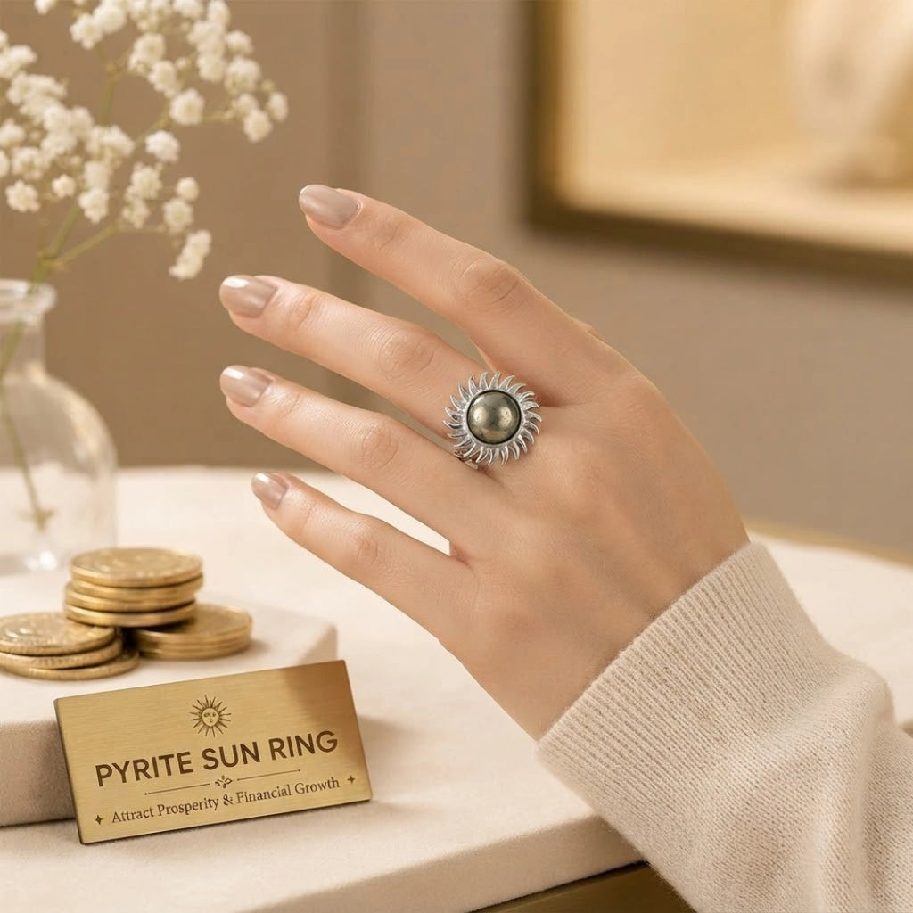 Pyrite Sun Ring