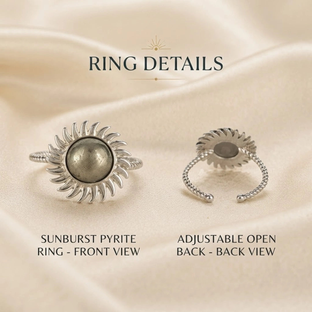 Pyrite Sun Ring