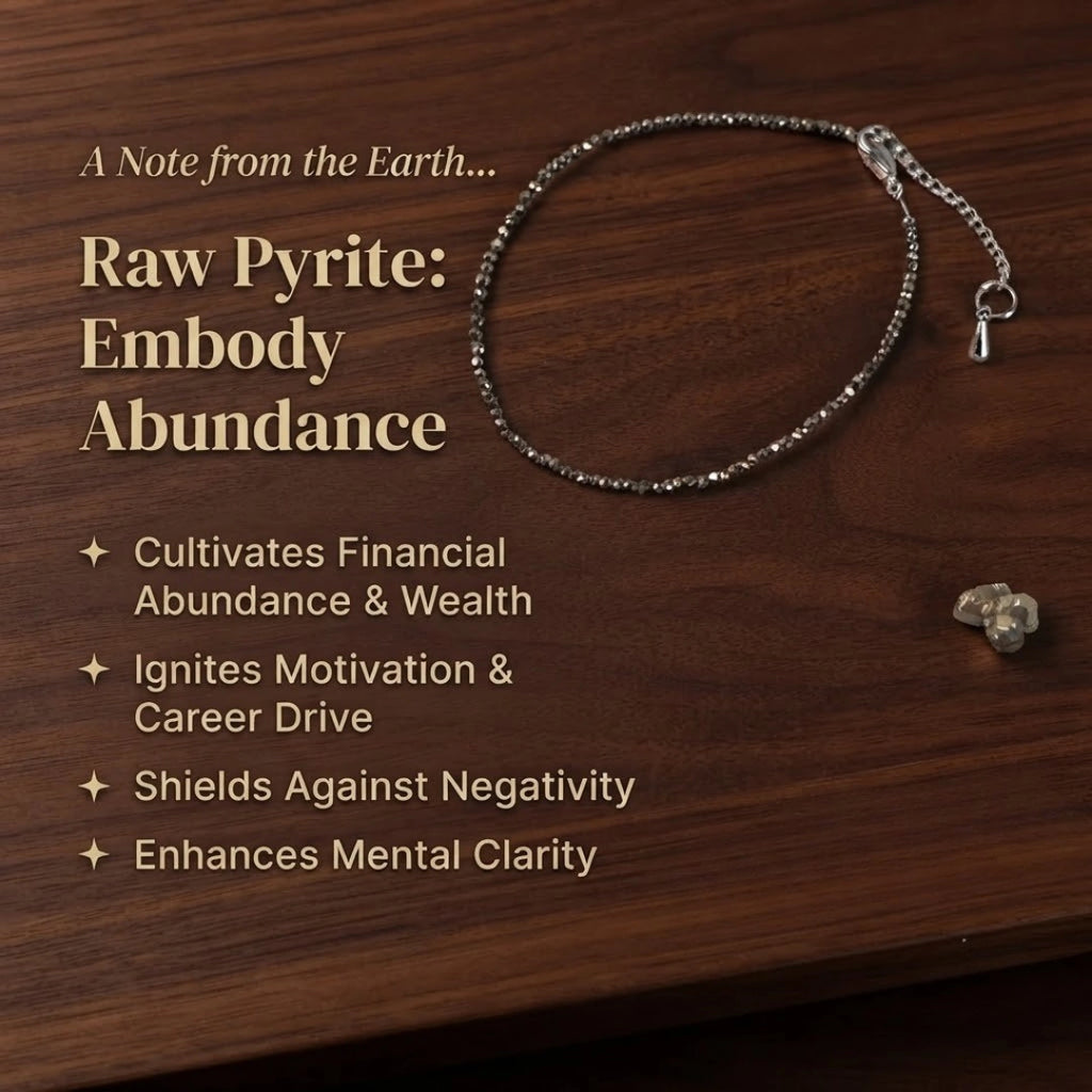 Raw Pyrite Anklet