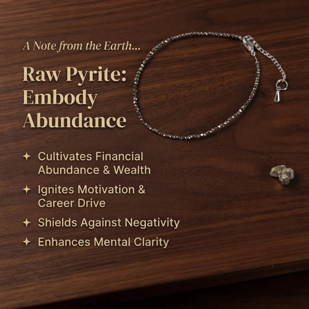 Raw Pyrite Anklet