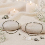 Raw Pyrite Anklet Set Of 2