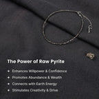 Raw Pyrite Anklet Set Of 2