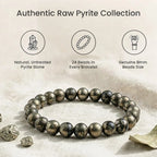 Raw Pyrite Bracelet with Raw Pyrite