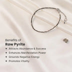 Rinmukteshwar Siddh Raw Pyrite Anklet