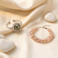 Rose Quartz Chips Bracelet with Free