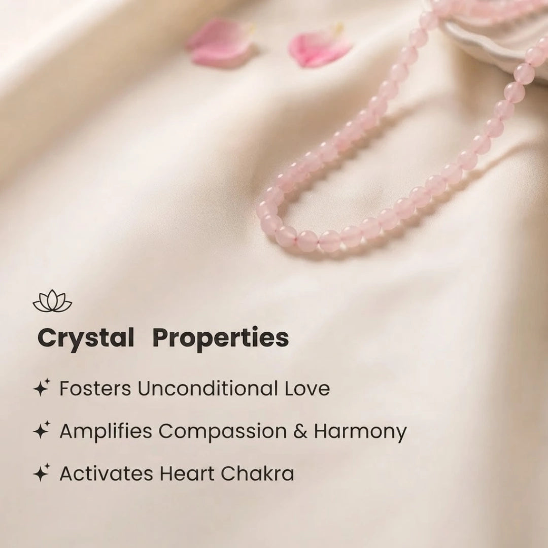 Rose Quartz Mala