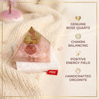 Rose Quartz Pyramid Free Raw