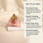 Rose Quartz Pyramid Free Raw