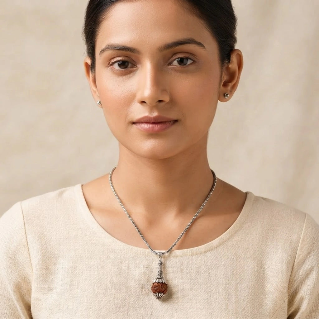 Rudraksha Hanuman Gada Pendant