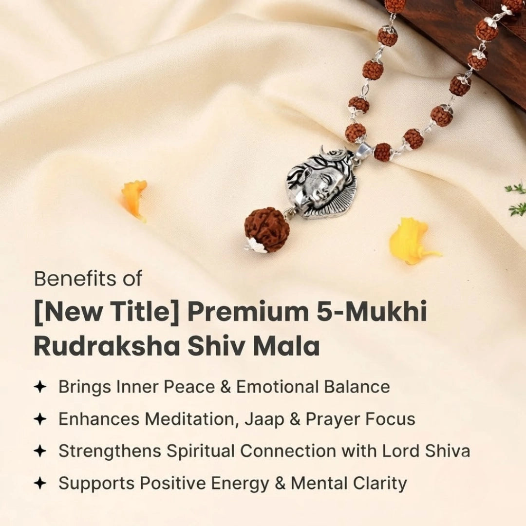 Shiv Rudraksha Mala with Adiyogi