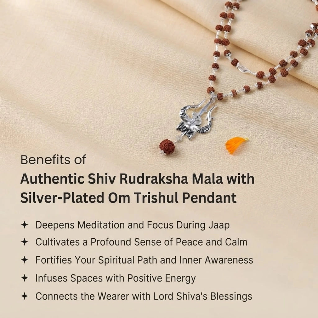 Shiv Rudraksha Mala with Om
