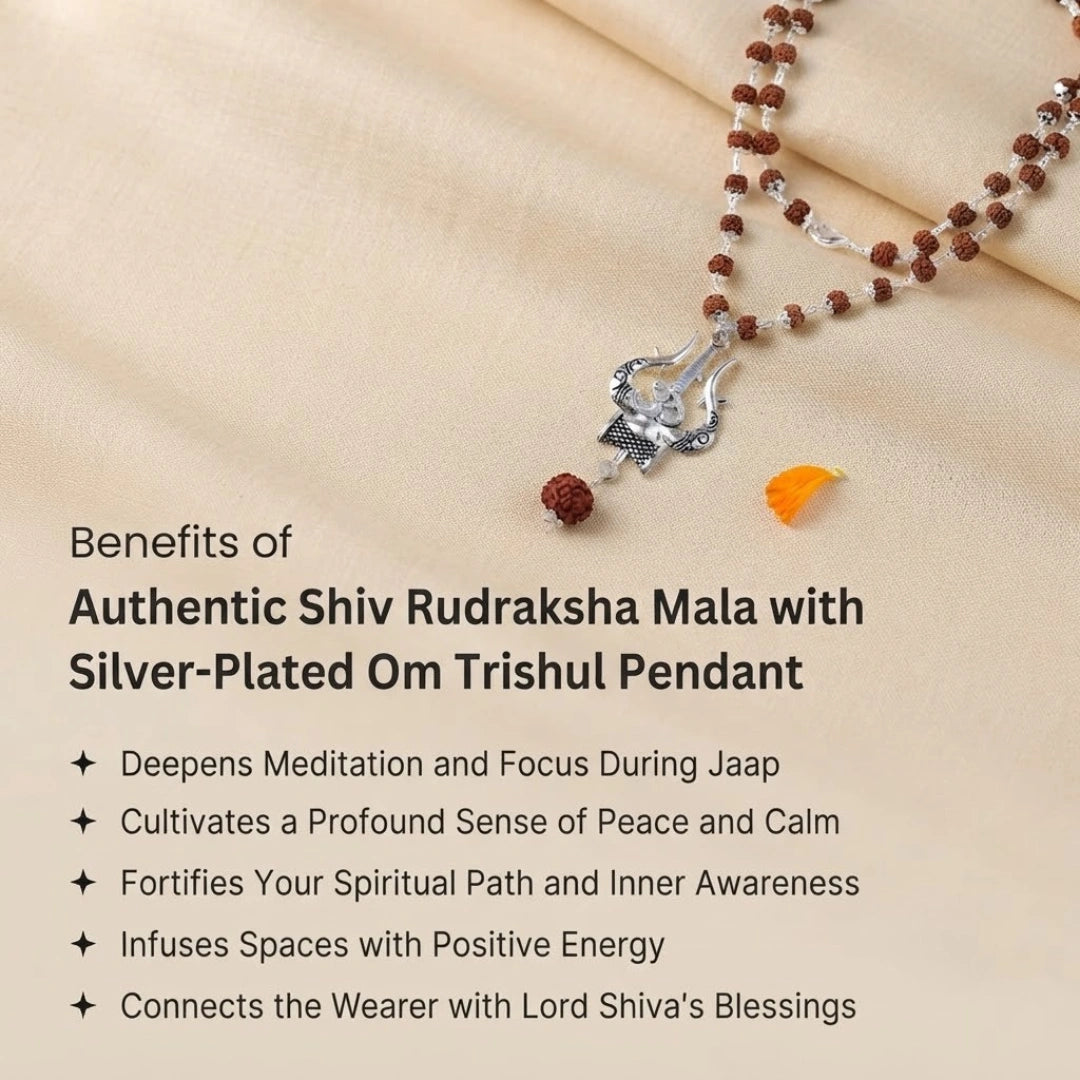 Shiv Rudraksha Mala with Om