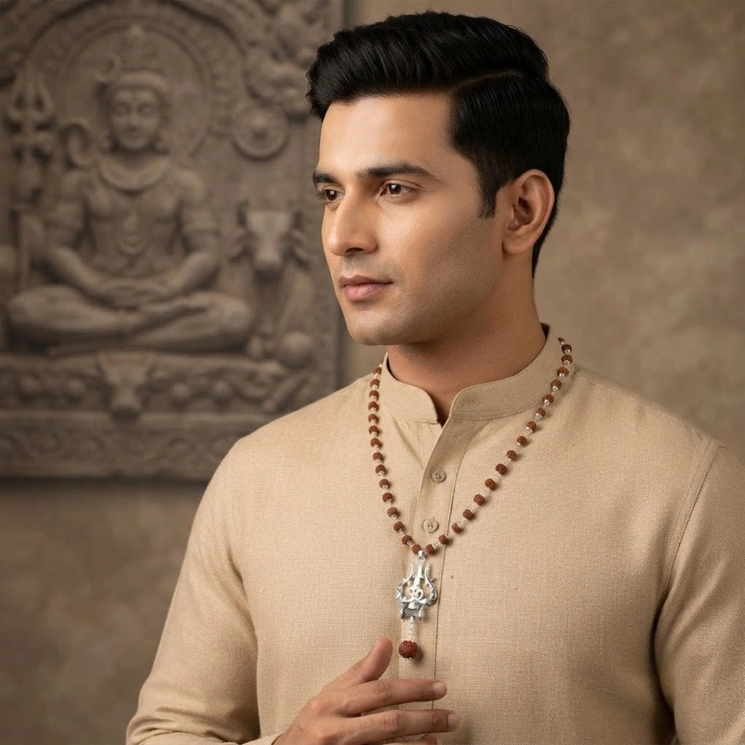 Shiv Rudraksha Mala with Om