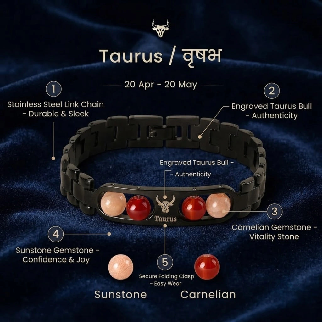 Taurus Zodiac Metal Bracelet