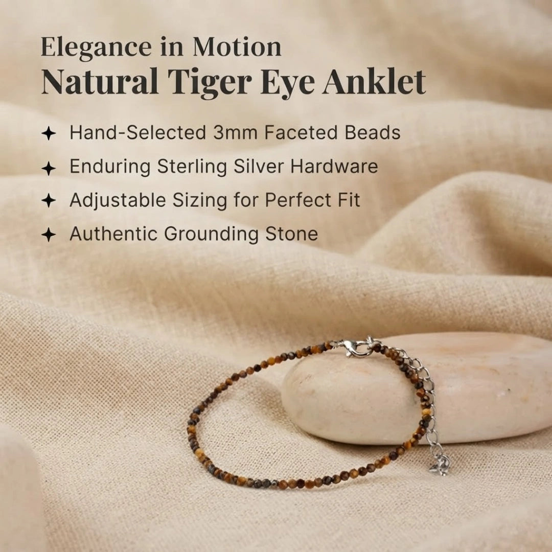 Tiger Eye Anklet